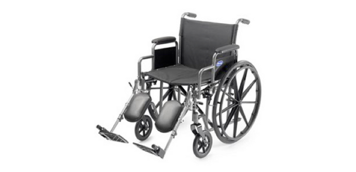 Wheelchair w/ Extendable Leg Rests (dependent on availability)